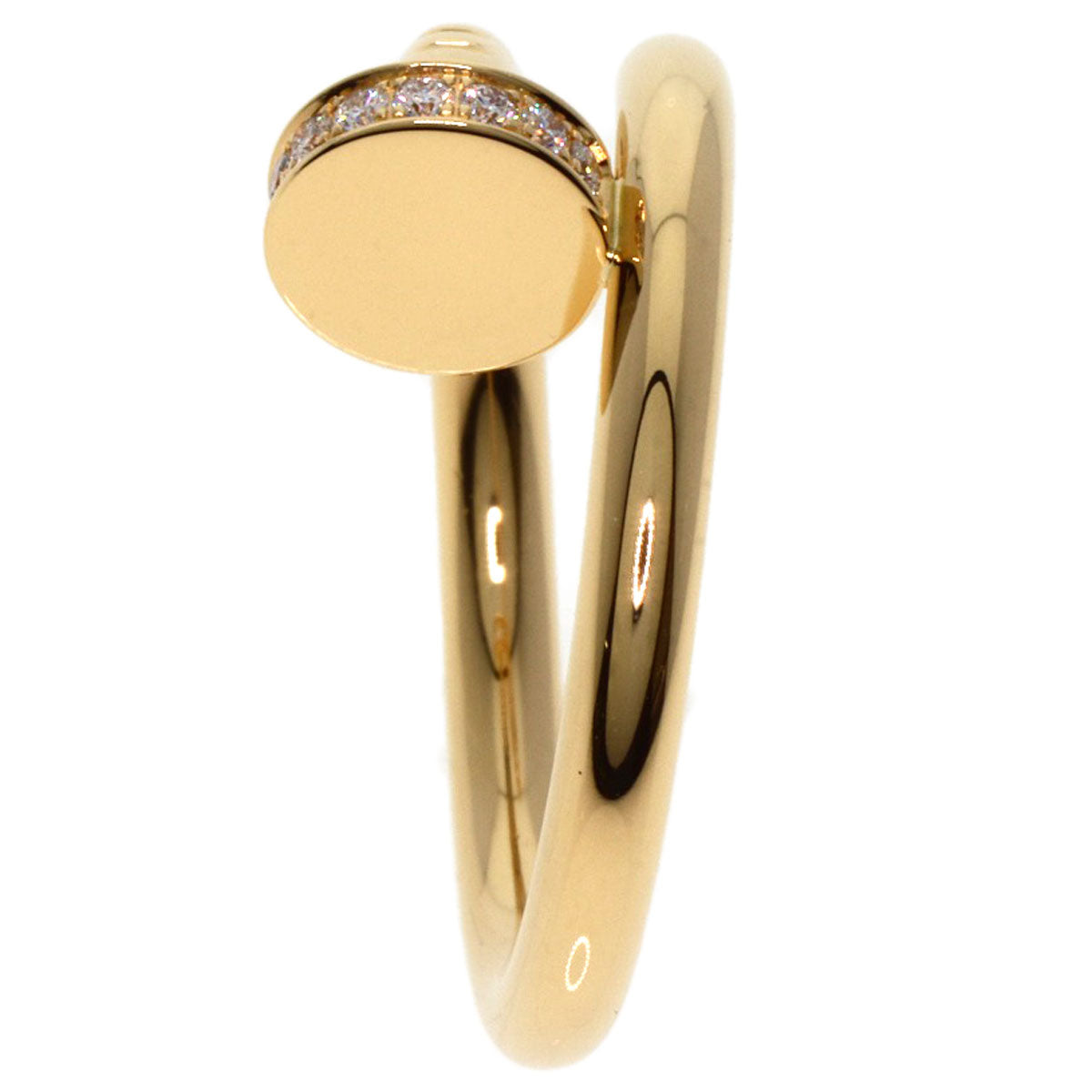 CARTIER   Ring Juste un Clou Classic Model Diamond #54 K18 Yellow Gold Ladies