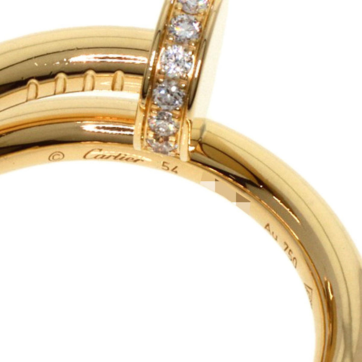 CARTIER   Ring Juste un Clou Classic Model Diamond #54 K18 Yellow Gold Ladies