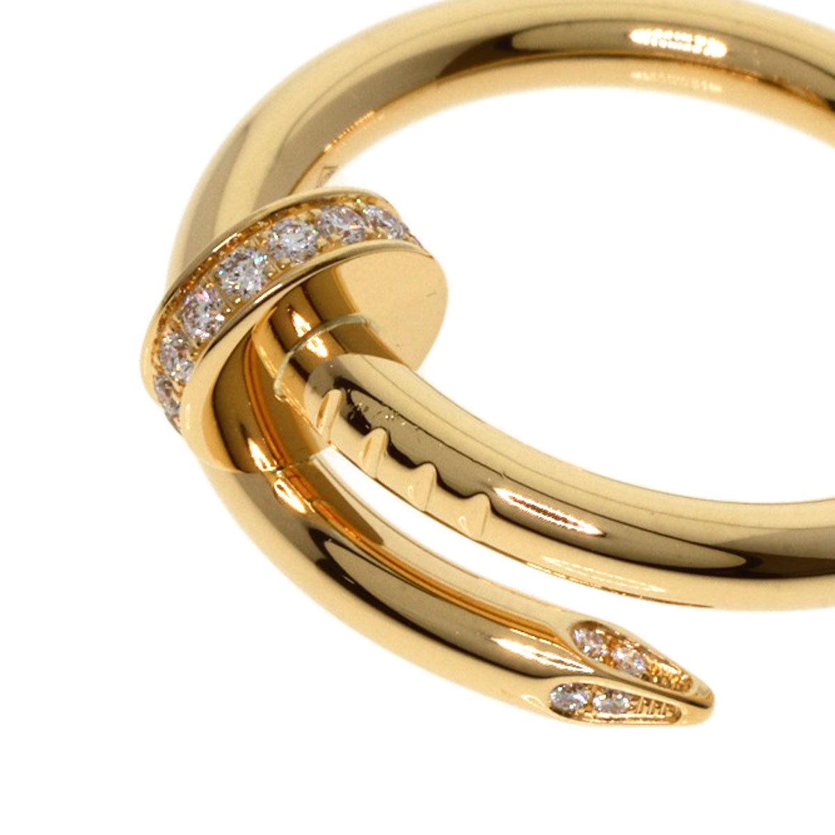 CARTIER   Ring Juste un Clou Classic Model Diamond #54 K18 Yellow Gold Ladies