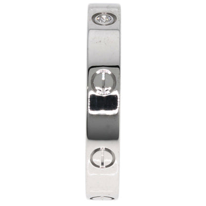 CARTIER Mini love ring 1P Diamond #64 Ring K18 White Gold unisex [Used]