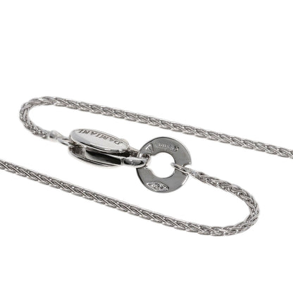 Damiani Mystery Cross Diamond Black Diamond Necklace K18 White Gold Ladies [Used]