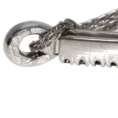 Damiani Mystery Cross Diamond Black Diamond Necklace K18 White Gold Ladies [Used]