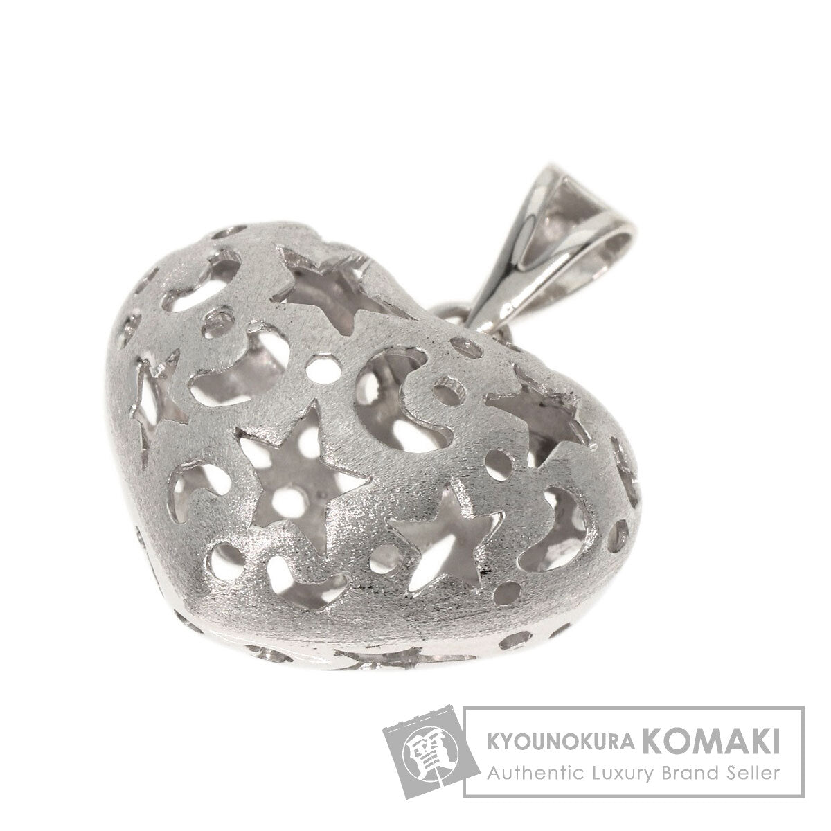 Ponte Vecchio   Pendant top Heart motif K18 White Gold Ladies