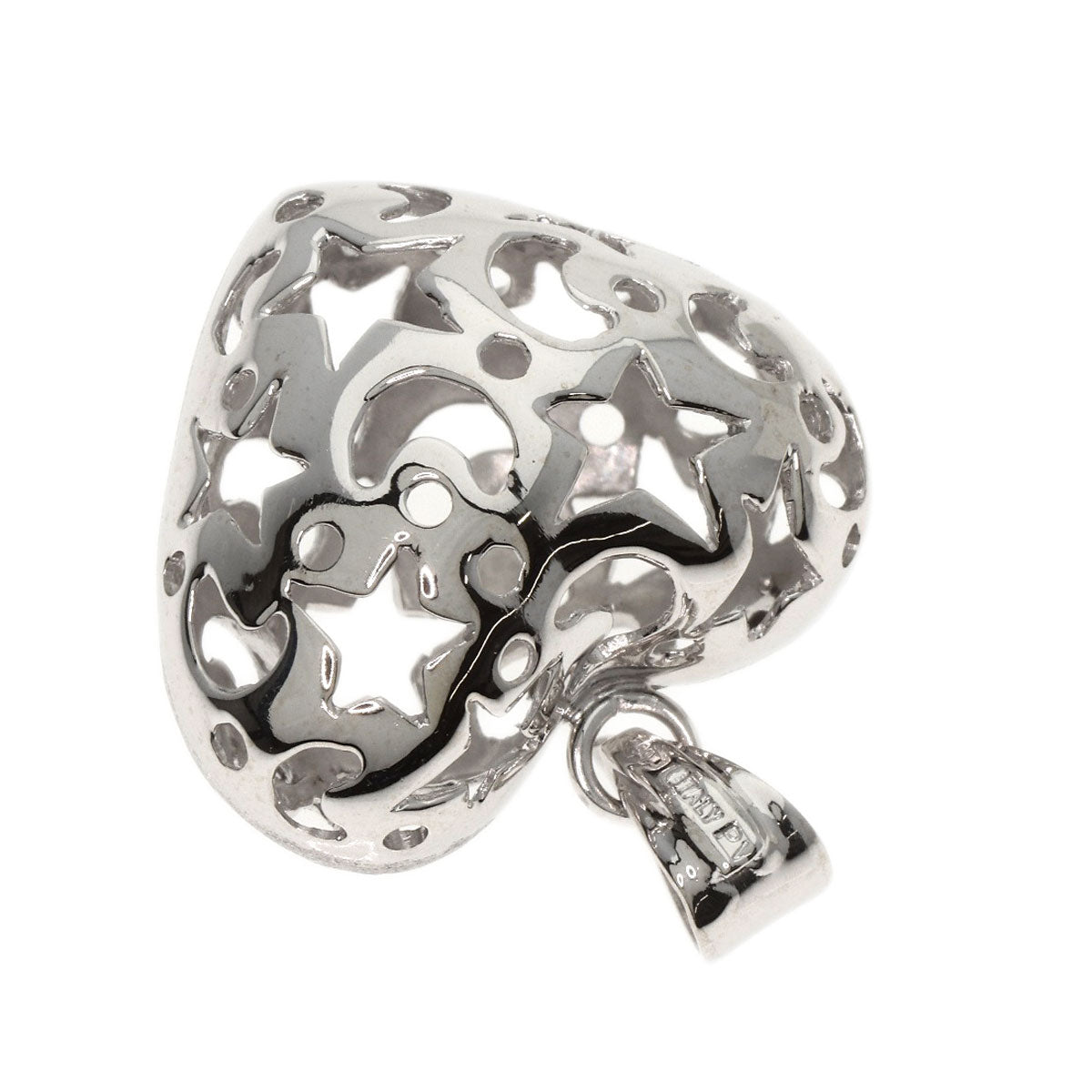 Ponte Vecchio   Pendant top Heart motif K18 White Gold Ladies