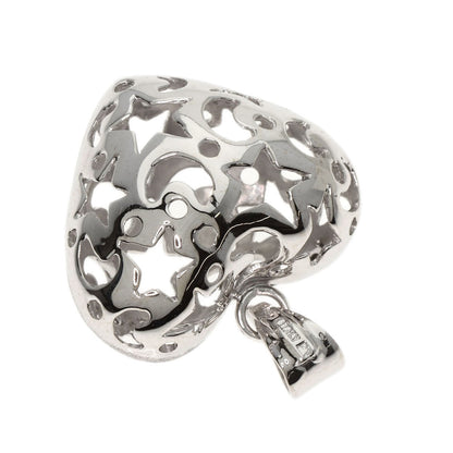 Ponte Vecchio   Pendant top Heart motif K18 White Gold Ladies