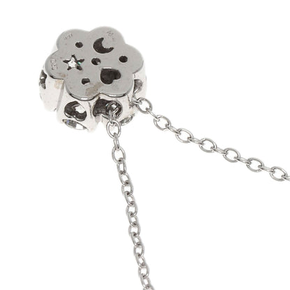 Ponte Vecchio Flower Diamond Necklace K18 White Gold Ladies [Used]