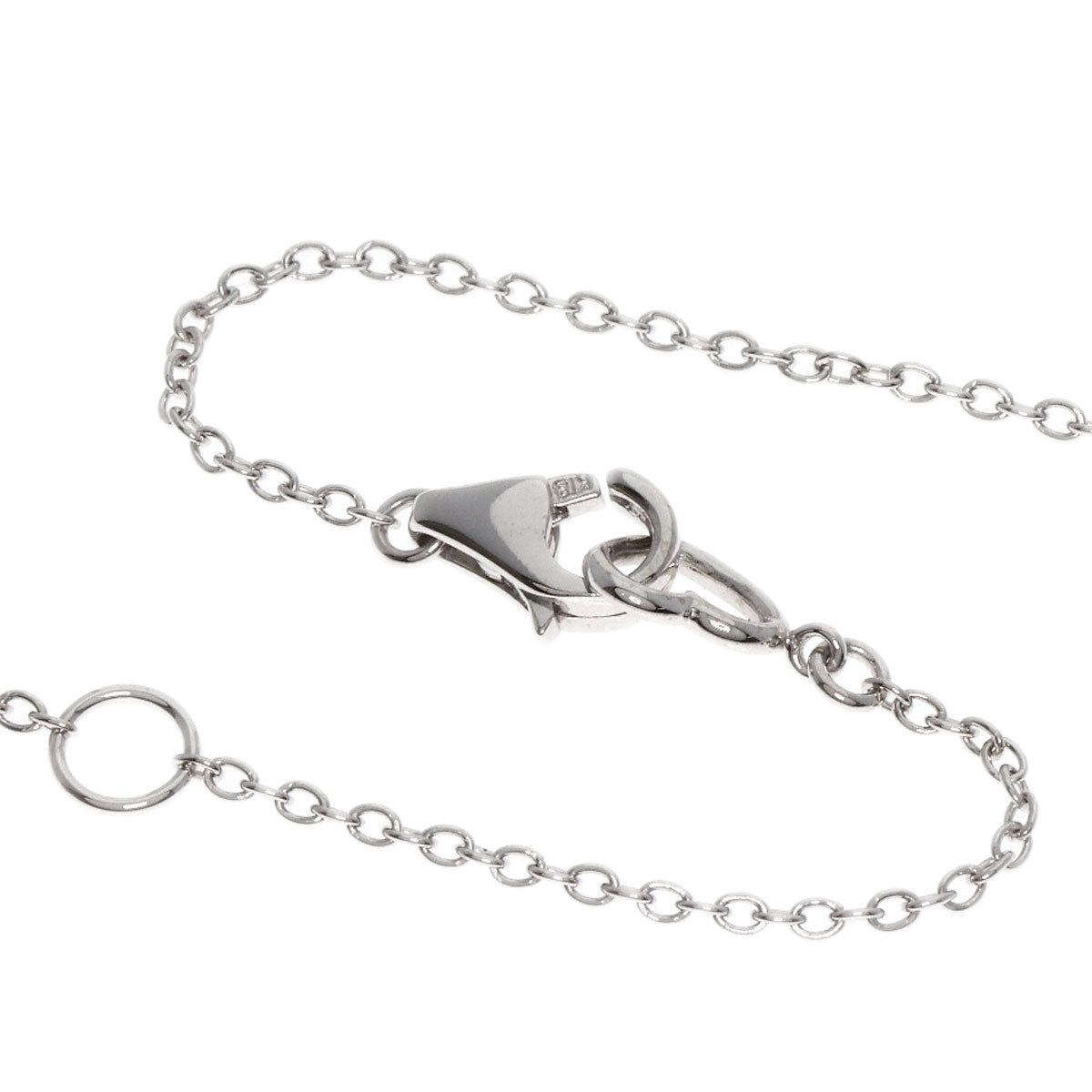 Ponte Vecchio Flower Diamond Necklace K18 White Gold Ladies [Used]