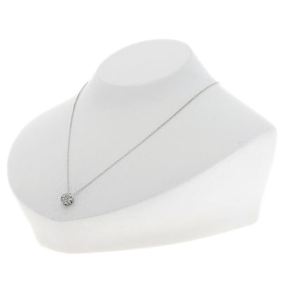 Ponte Vecchio Flower Diamond Necklace K18 White Gold Ladies [Used]