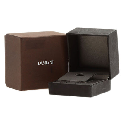 Damiani Belle Epoque Square Black Burnished Diamond Necklace K18 White Gold Ladies [Used]