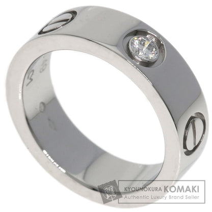 CARTIER   Ring love ring 1P Diamond #49 Platinum PT950 Ladies