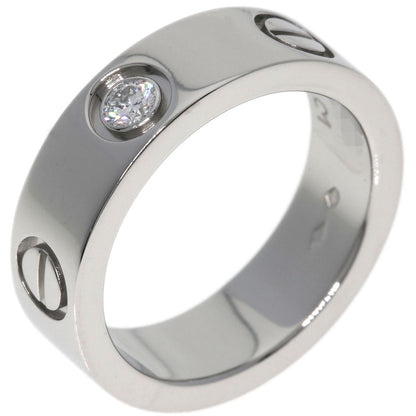 CARTIER   Ring love ring 1P Diamond #49 Platinum PT950 Ladies