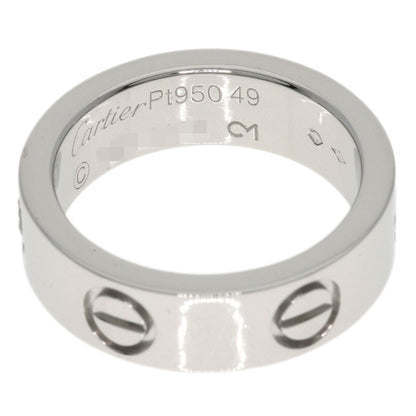 CARTIER   Ring love ring 1P Diamond #49 Platinum PT950 Ladies