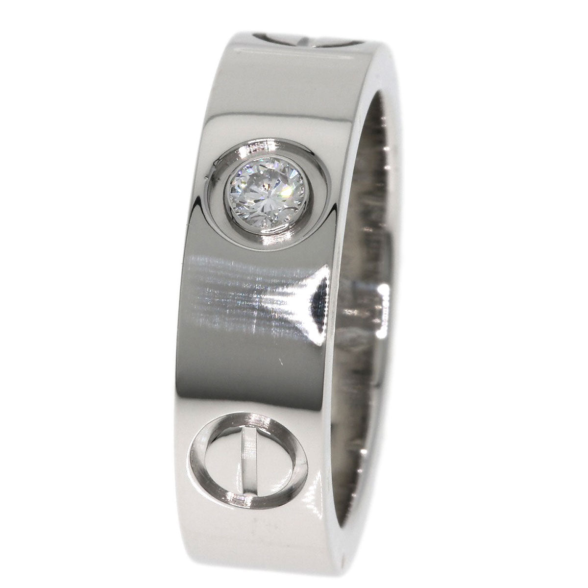 CARTIER   Ring love ring 1P Diamond #49 Platinum PT950 Ladies