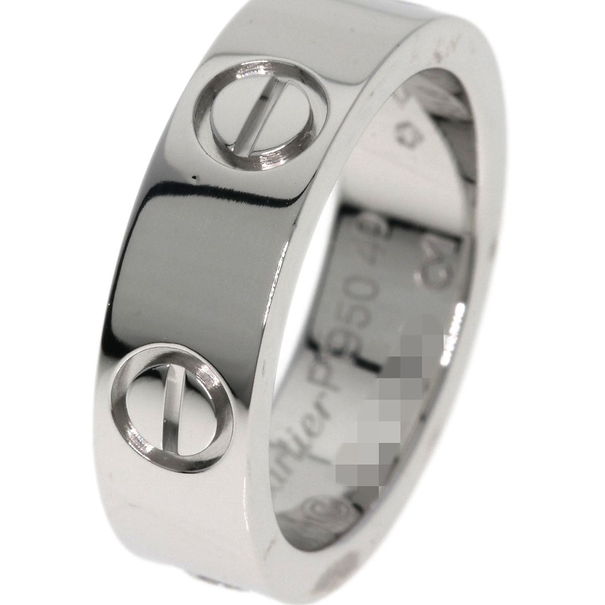 CARTIER   Ring love ring 1P Diamond #49 Platinum PT950 Ladies