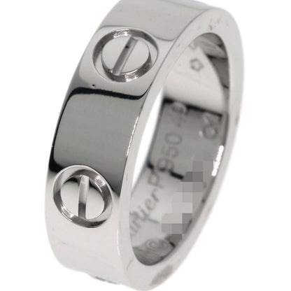CARTIER   Ring love ring 1P Diamond #49 Platinum PT950 Ladies