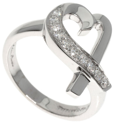 TIFFANY&Co. Loving Heart Diamond Ring K18 White Gold Ladies [Used]