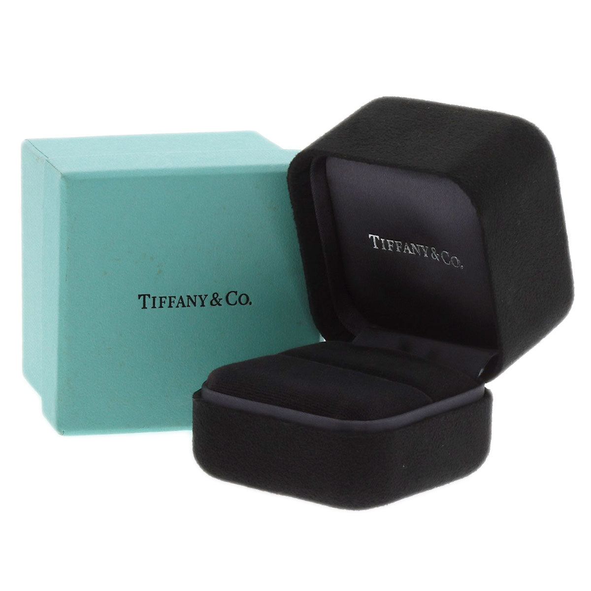 TIFFANY&Co. Loving Heart Diamond Ring K18 White Gold Ladies [Used]