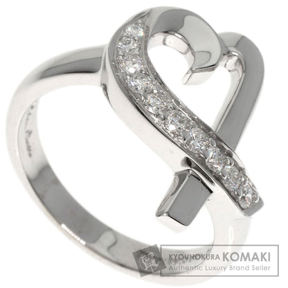 TIFFANY&Co. Loving Heart Diamond Ring K18 White Gold Ladies [Used]