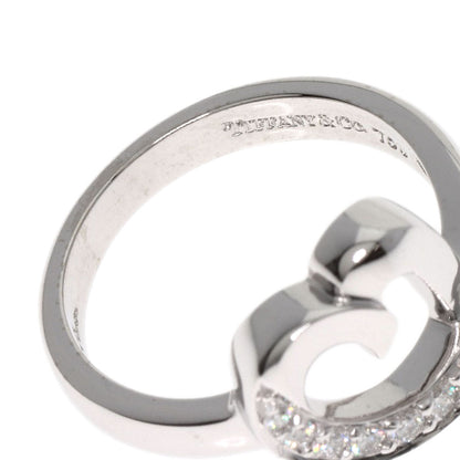 TIFFANY&Co. Loving Heart Diamond Ring K18 White Gold Ladies [Used]