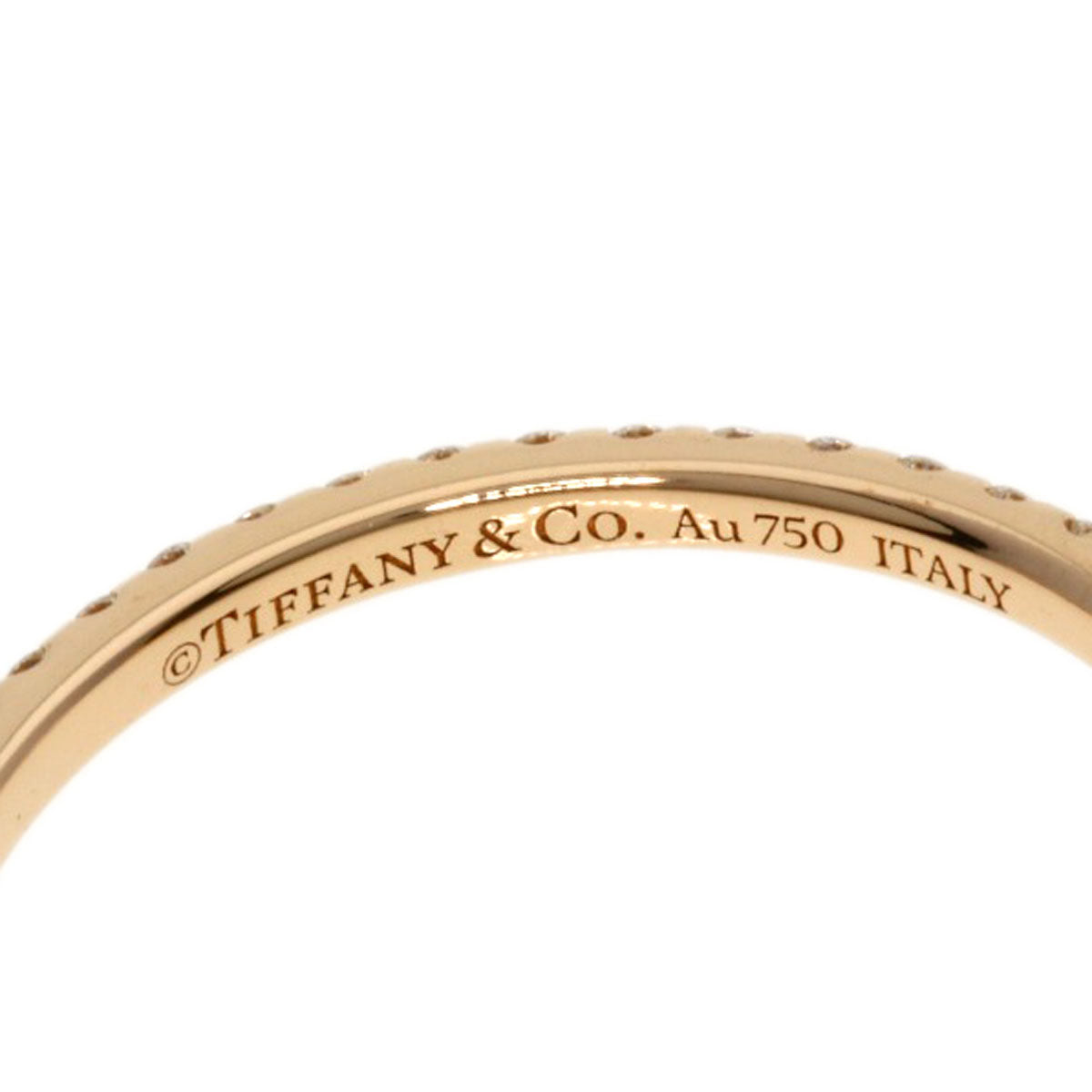 TIFFANY&Co.   Ring TWire Diamond K18 Pink Gold Ladies