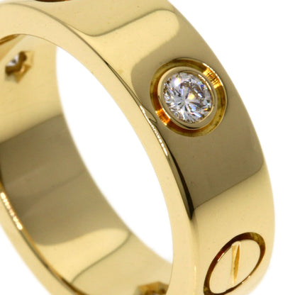 CARTIER   Ring love ring 3P Diamond  #49 K18 Yellow Gold Ladies