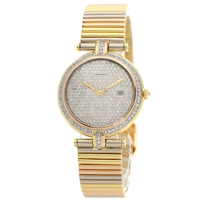 CARTIER VLC Louis Cartier Vendome LM Diamond Watches K18 Yellow Gold/K18 three color Ladies