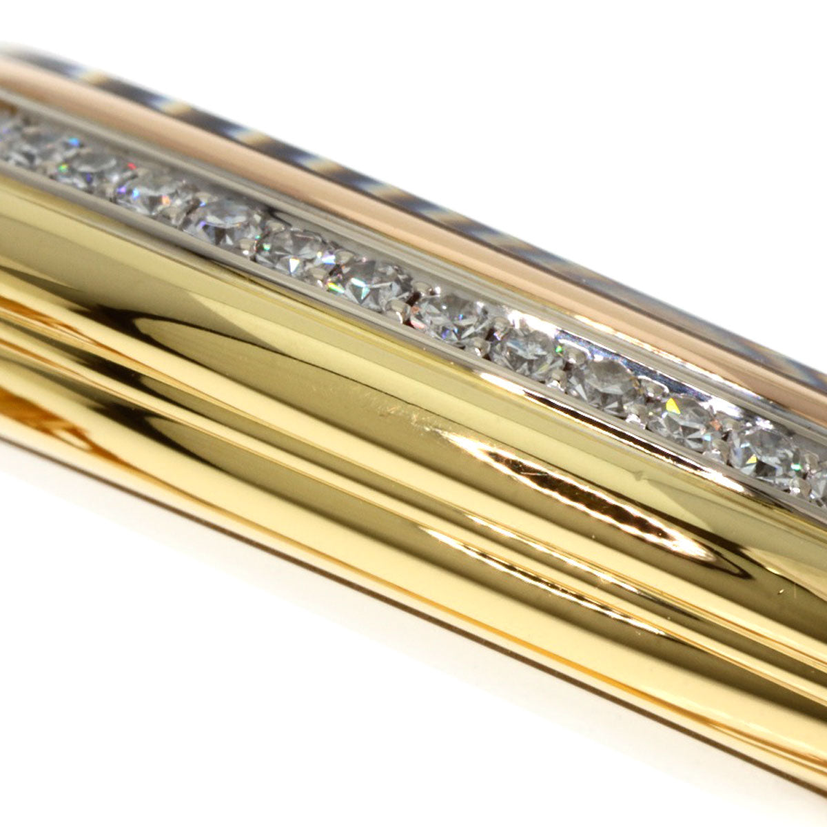 CARTIER VLC Louis Cartier Vendome LM Diamond Watches K18 Yellow Gold/K18 three color Ladies