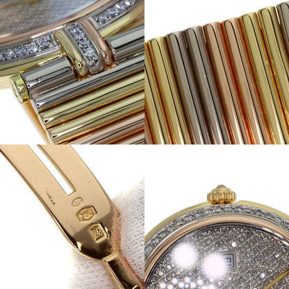 CARTIER VLC Louis Cartier Vendome LM Diamond Watches K18 Yellow Gold/K18 three color Ladies