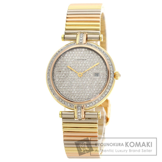 CARTIER VLC Louis Cartier Vendome LM Diamond Watches K18 Yellow Gold/K18 three color Ladies