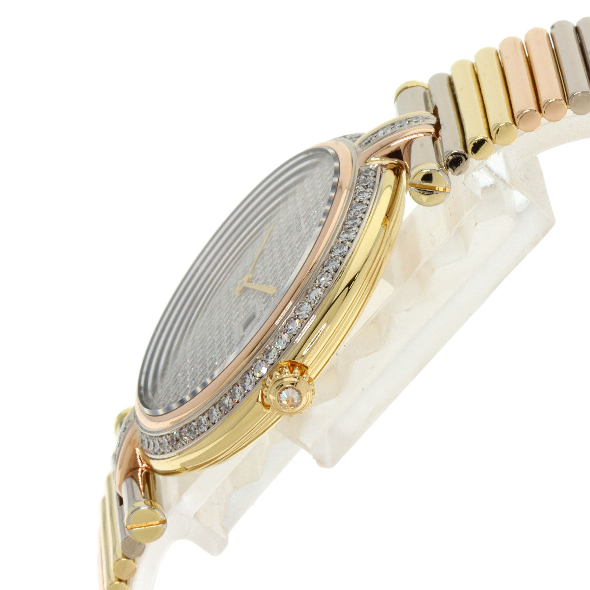 CARTIER VLC Louis Cartier Vendome LM Diamond Watches K18 Yellow Gold/K18 three color Ladies
