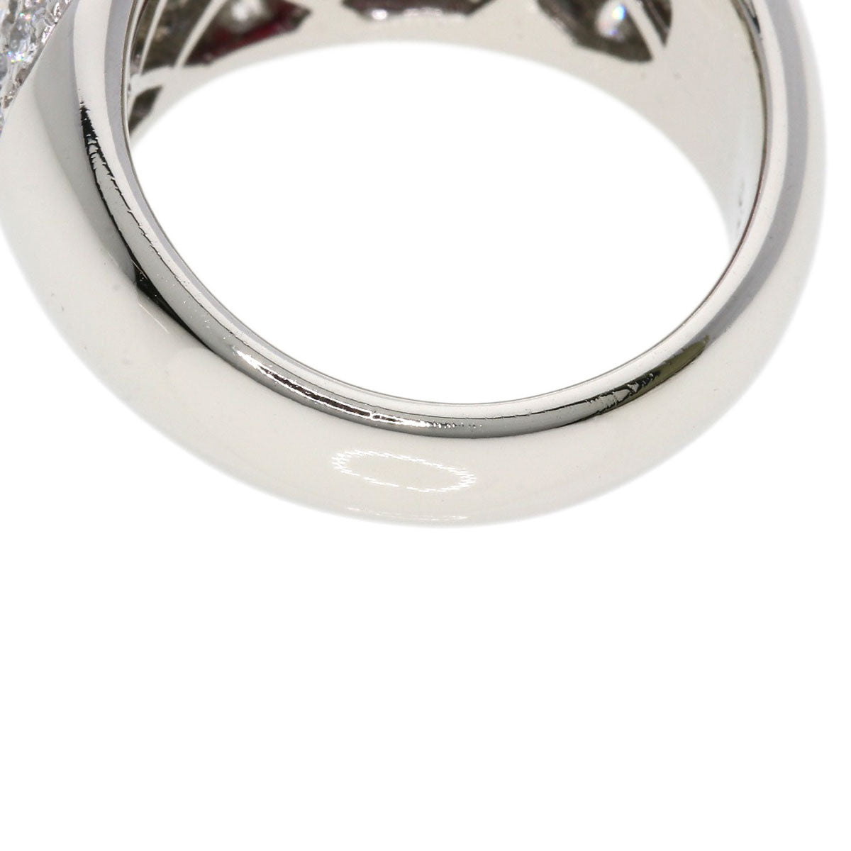 2.54ct Diamond Ruby Ring Platinum PT900  16.6g　Ladies