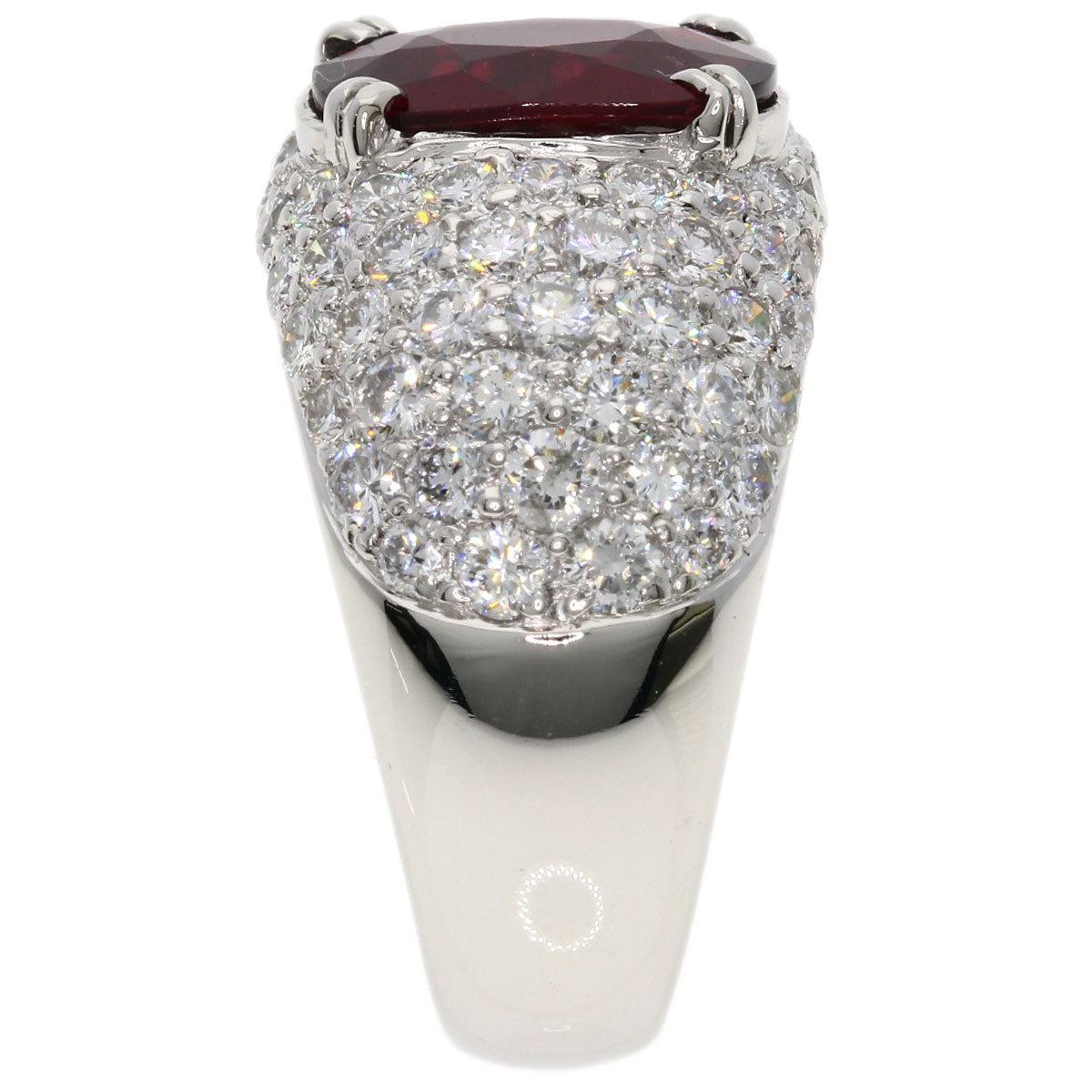 2.54ct Diamond Ruby Ring Platinum PT900  16.6g　Ladies