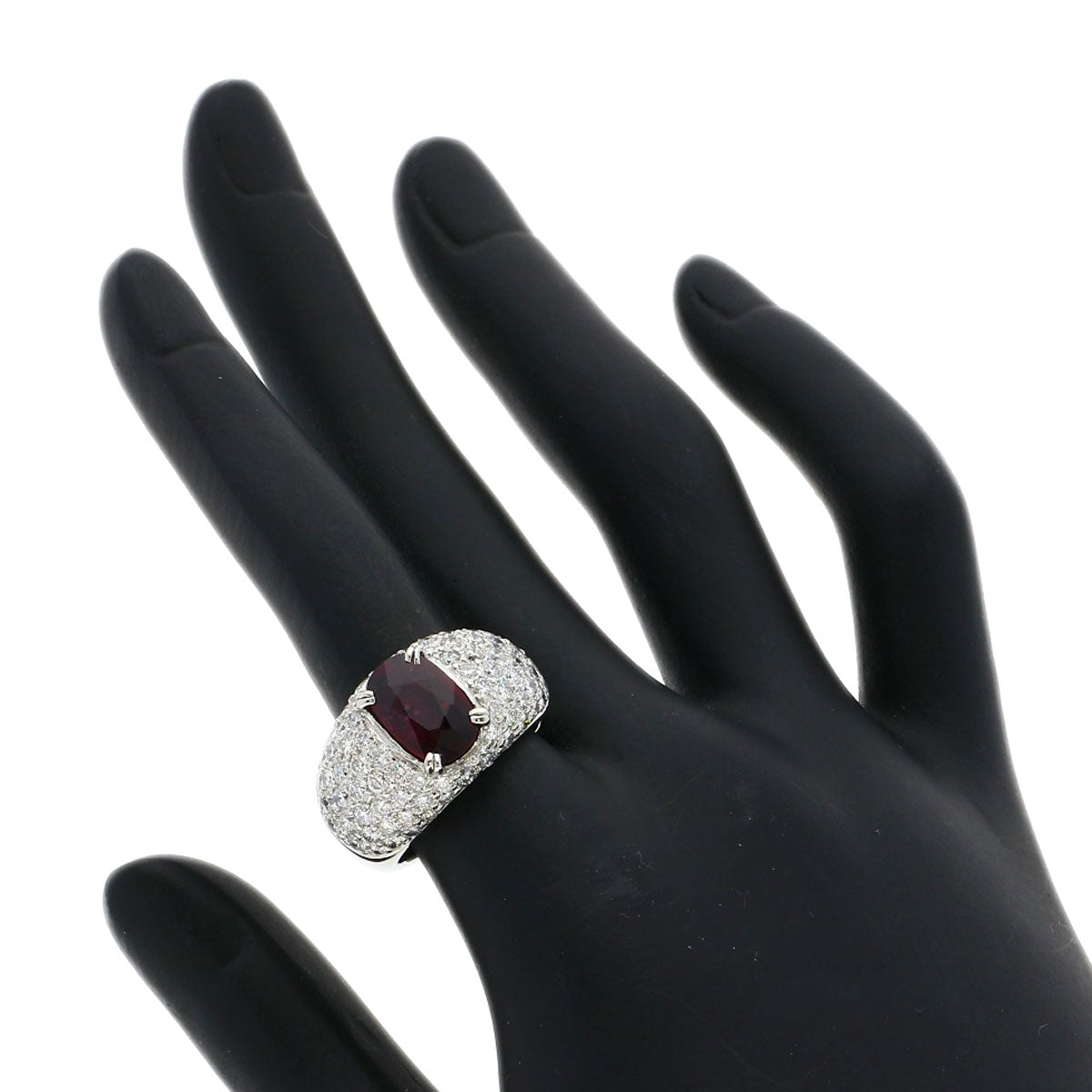 2.54ct Diamond Ruby Ring Platinum PT900  16.6g　Ladies