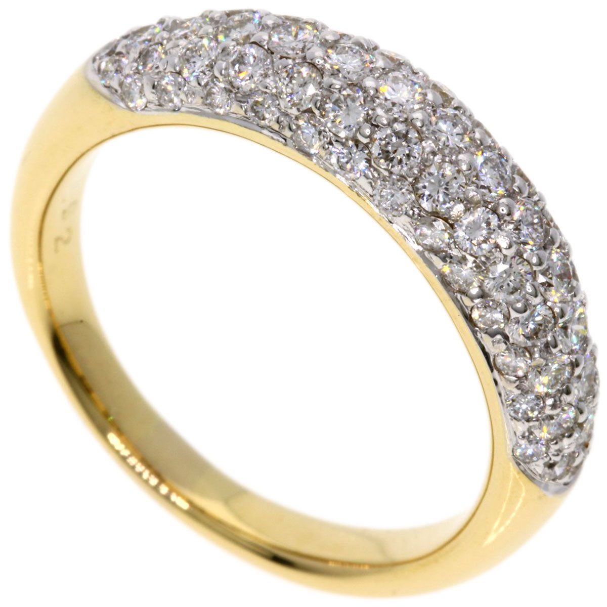 0.92ct Diamond Ring K18 Yellow Gold  5g　Ladies