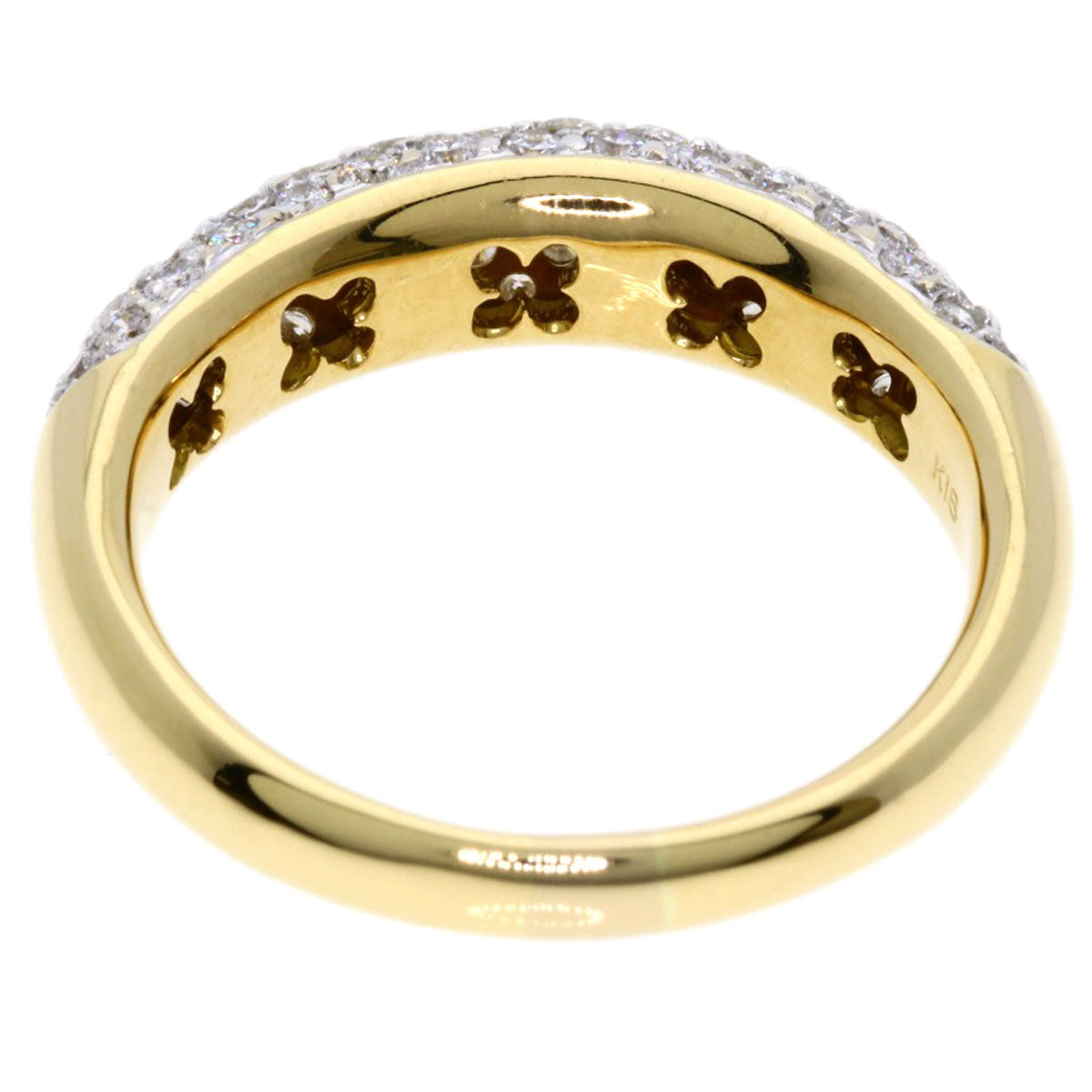 0.92ct Diamond Ring K18 Yellow Gold  5g　Ladies