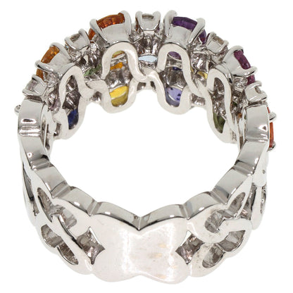 5.51ct Sapphire Diamond Ring K18 White Gold  12.7g　Ladies