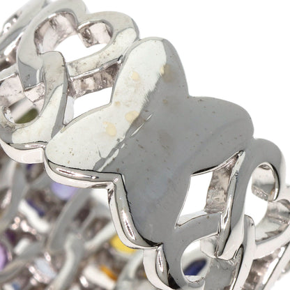 5.51ct Sapphire Diamond Ring K18 White Gold  12.7g　Ladies