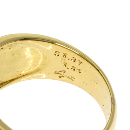 Jeunet Yellow sapphire Diamond Ring K18 Yellow Gold Ladies [Used]