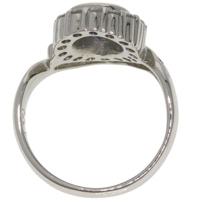 1.301ct サファイア ダイヤモンド リング・指輪 プラチナPT900 8.7g レディース 【中古】