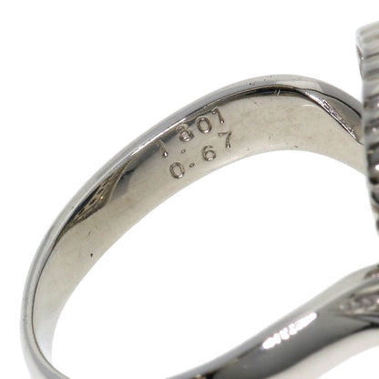 1.301ct サファイア ダイヤモンド リング・指輪 プラチナPT900 8.7g レディース 【中古】