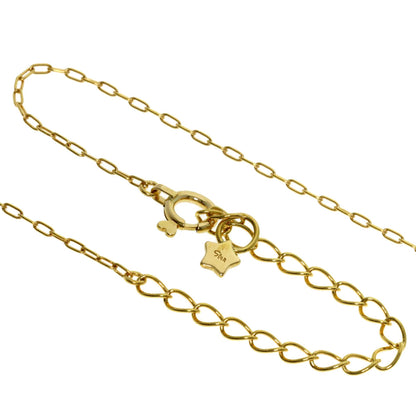STAR JEWELRY Diamond Necklace K18 Yellow Gold Ladies [Used]
