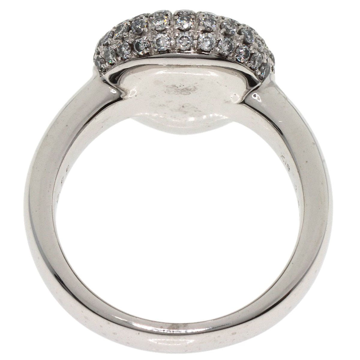 0.67ct Blue Topaz Diamond Ring K18 White Gold 9.8g　Ladies