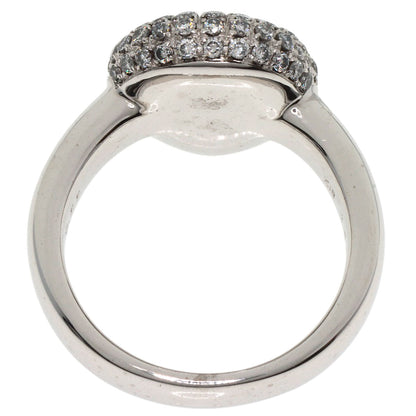 0.67ct Blue Topaz Diamond Ring K18 White Gold 9.8g　Ladies