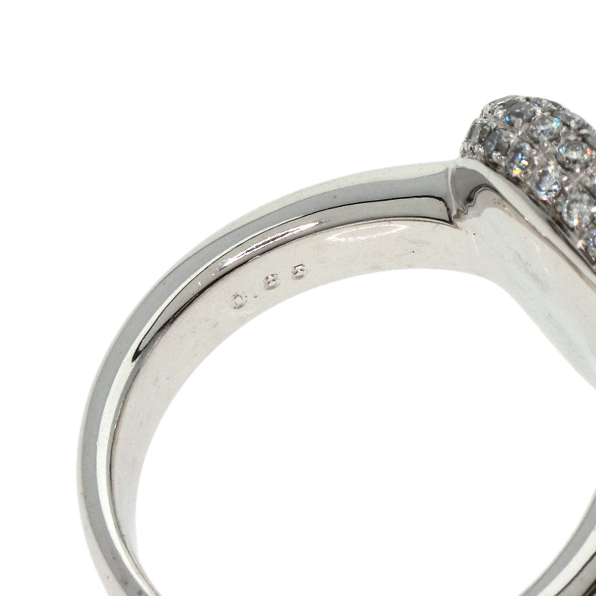 0.67ct Blue Topaz Diamond Ring K18 White Gold 9.8g　Ladies