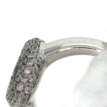 0.67ct Blue Topaz Diamond Ring K18 White Gold 9.8g　Ladies