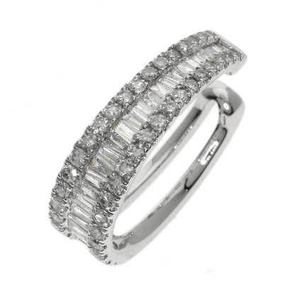 0.55ct Ear cuff Diamond Earring Platinum PT950 3g　Ladies