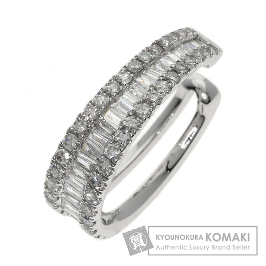 0.55ct Ear cuff Diamond Earring Platinum PT950 3g　Ladies