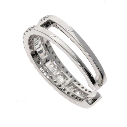 0.55ct Ear cuff Diamond Earring Platinum PT950 3g　Ladies