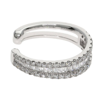 0.55ct Ear cuff Diamond Earring Platinum PT950 3g　Ladies