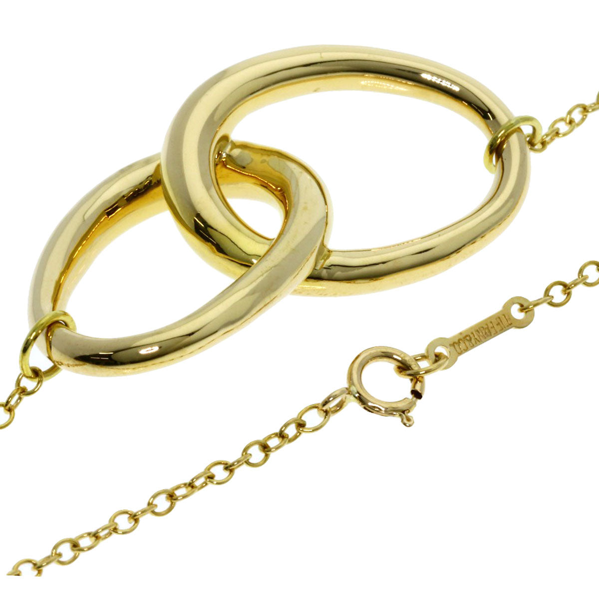 TIFFANY&Co.   Necklace Double roof K18 Yellow Gold Ladies